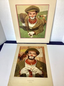 Pair of Leslie Emery Golf Lithographs #3