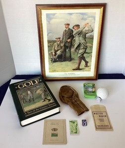 Vintage Golf Print, Book and Collectibles