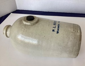 Antique Stoneware Bed (Warmer) Pig