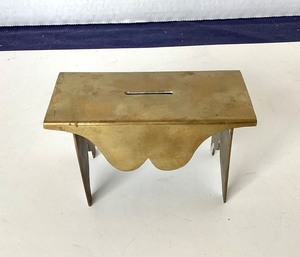 Antique Miniature Brass Milking Stool