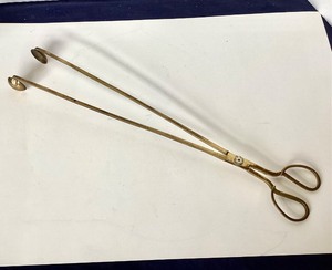 Antique Dutch Brass  Embers Tongs