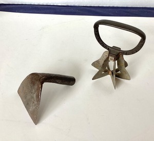 Antique Hand Wrought Hoe and Patented Chopper