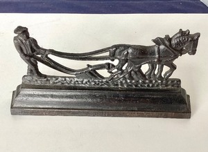 Antique Cast Iron Ploughman Door Stop