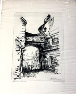 Pair of Vintage French Etchings