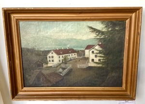 Antique 19th Century Upper Mississippi River Valley Landscape