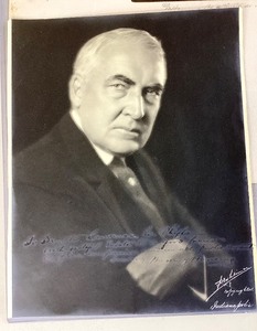 Original Autographed Photo of President Warren Harding