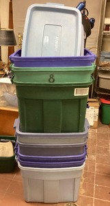 Group of Storage Tubs