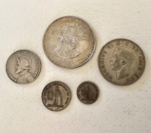 Group of Vintage Foreign Silver Coins