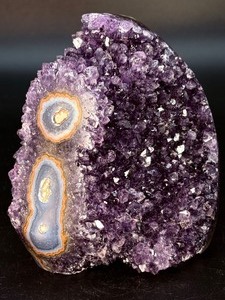 Rare Uruguayan Stalactite Eye Amethyst  AAA Deep Purple Druze  Museum Grade - (2 lbs 15.3 oz  1 kg 342 g)