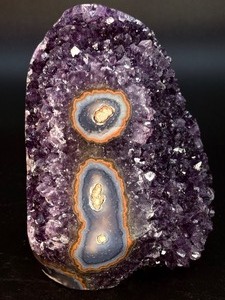 Rare Uruguayan Stalactite Eye Amethyst  AAA Deep Purple Druze  Museum Grade - (2 lbs 15.3 oz  1 kg 342 g)