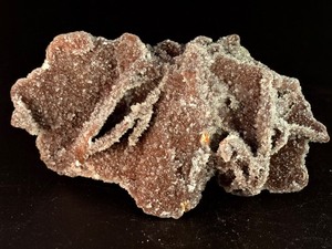 Rare Bridge Specimen Lustrous Gem Sphalerite on Sparkling Druzy Quartz - (3.2 oz  93 g)