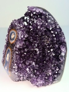 Rare Uruguayan "Stalactite Eye" Amethyst – AAA Deep Purple Druze – Museum Grade - (2 lbs 15.3 oz / 1 kg 342 g)