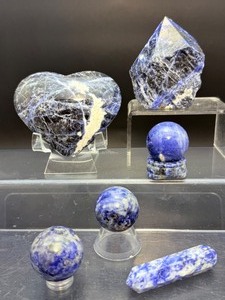 Premium 6-Piece Royal Blue Sodalite Collectors Suite.