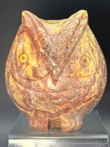 Vintage Hand-Carved Artisan Soapstone Owl Figurine  Made in India - (3 lbs 12.1 oz  1 kg 705 g)