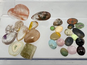 Bulk Collectors Lot Natural Inclusion Quartz & Assorted Gemstone Cabochons