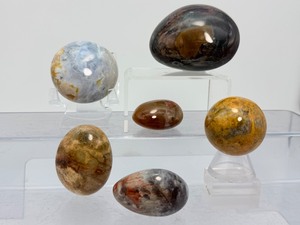 Premium Madagascar Ocean Jasper Set  6 Polished Collector Spheres &amp Gallets