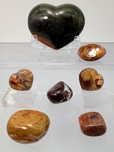 Exceptional Madagascar Ibis Jasper Collectors Suite  Fine Polished Specimens (Set of 7)