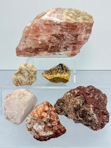 Vibrant Natural Mineral Collection  Calcite, Biotite, & Raw Specimens