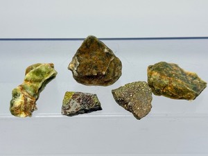Rare Natural Chrome Chalcedony Raw Specimens - Genuine Mtorolite Forgiveness Stone from Turkey - 5 Piece Collectors Set