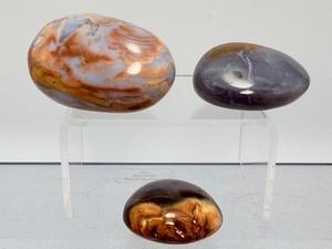 Collectors Grade Violet Flame Agate Specimens  Rich Hues &amp Unique Patterns