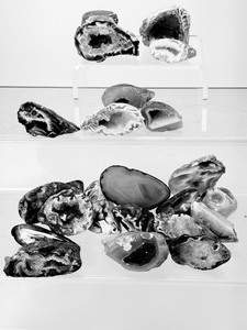 Brazilian Oco Geodes  Natural Polished Agate &amp Sparkling Druzy Crystal Collection