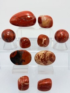 Premium Brecciated Jasper Desert Sunset Oval  Rare High-Contrast Pattern