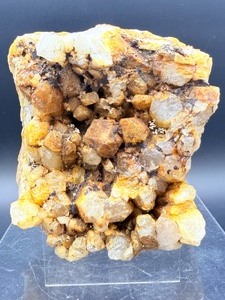 Large Raw Golden Healer Quartz Specimen  Natural Hematoid Crystal Cluster