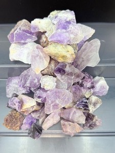 Natural Raw Amethyst Crystal Clusters  Bulk Specimen Lot