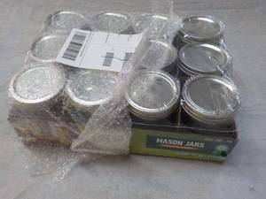 12 Mason Jars- pint size...