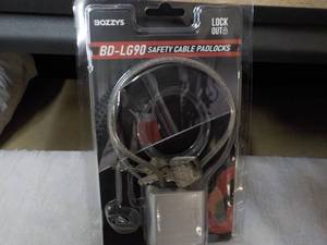 Buzzys BD-LG90 Safety Cable Padloc...