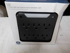Easy Home 6 Outlet Wall Tap Surge P...