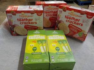 3 boxes Organic Teether Crackers an...