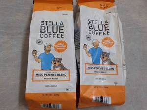 2 Stella Blue Coffee 12 oz bags Med...