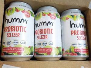 6 pack Humm Probiotic Seltzer...
