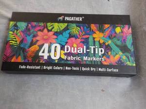 Pagather 40 Dual Tip Fabric Markers...