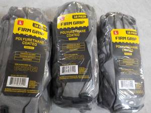 36 pair Size Large Firm Grip Work G...