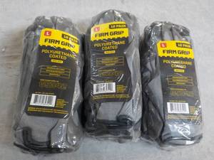 36 pair Size Large Firm Grip Work G...