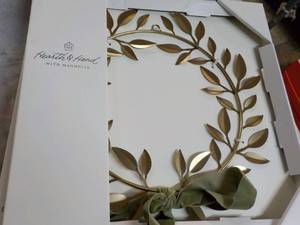 Hearth and Hand Brass Wreath with B...