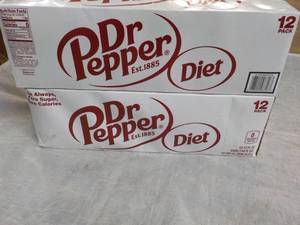 2 Diet Dr. Pepper 12 packs...
