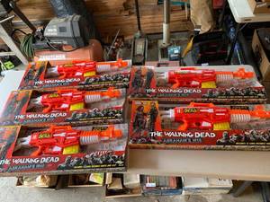 Buzz Bee Walking Dead Abrahams M16 Dart Blasters Boxed Set of 5