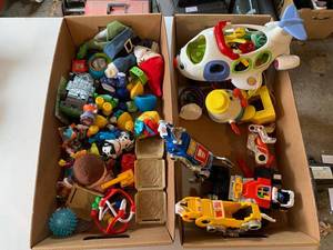 Mixed Kids Toy Lot Voltron Robot Airplane Mr Potato Head Figures