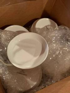 Northwest White China Bowls CR-0163 6 in Set of 4 Very Good Condition