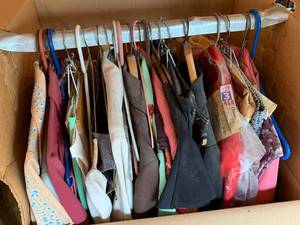 Mixed Vintage Womens Clothing Lot Dresses Skirts Blouses See Photos