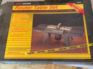 Sears Craftsman Router Table Set 925470 w Box Fence Miter Gauge