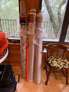 3 Upholstery Fabric Remnant Rolls Neutral Tones Mixed Patterns Large Lot