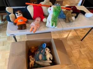 Assorted Character Plush Toy Lot A&W Bear Mixed Stuffed Animals