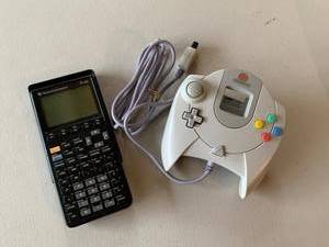 Texas Instruments TI-89 Graphing Calculator with Sega Dreamcast Controller