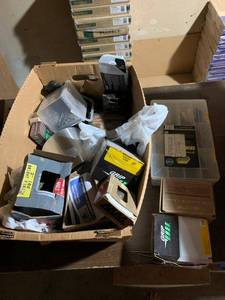 Mixed Hardware Fasteners & Plumbing Parts Lot w Organizer Grip Fast