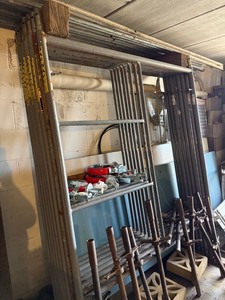 Mixed Scaffold Parts Lot Frames Jacks Planks Casters Steel Aluminum
