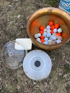 Vintage Brass Planter Aluminum Steamer Pot Glass Lid Housewares Lot